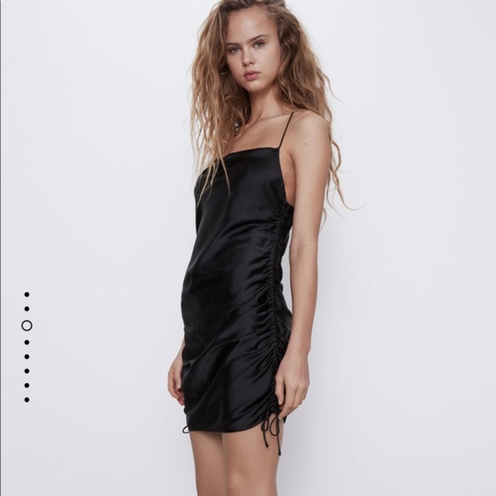 zara black spaghetti strap dress Zara Mini Dress main image 1